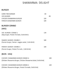 Shawarma Delights menu 1