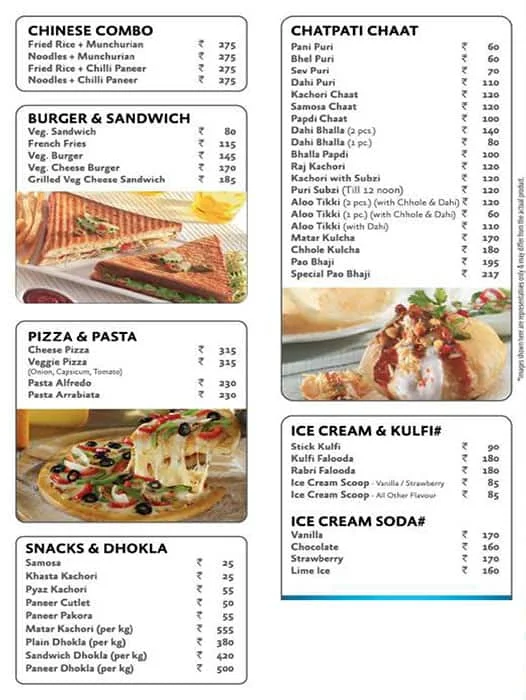 Bikanervala menu 