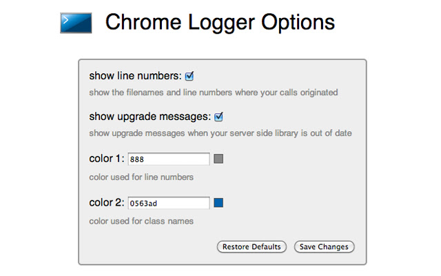 Chrome Logger