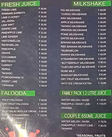 Lava Cakes menu 