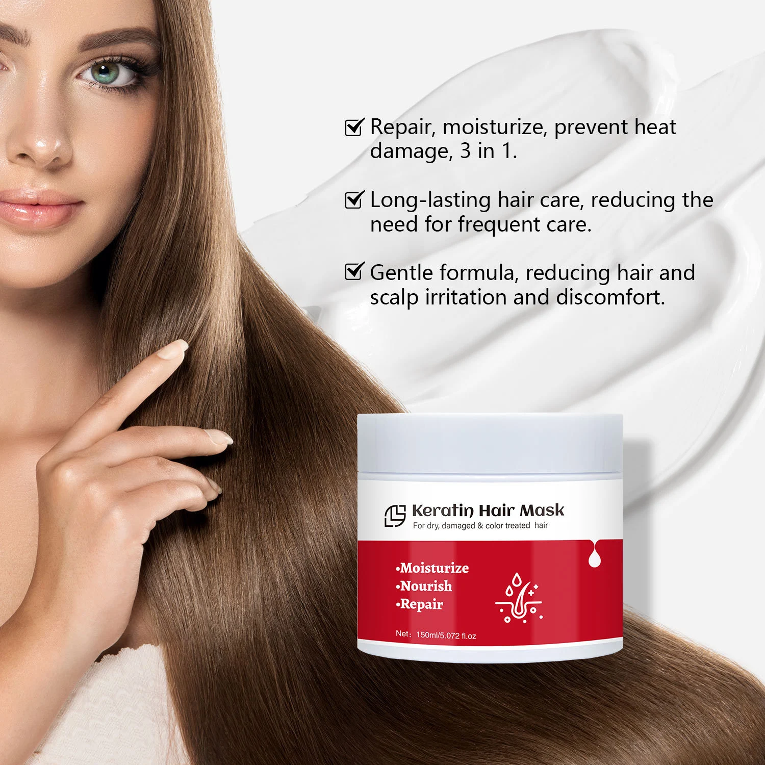Title 3, Keratin Saç Maskesi 150ml Onarıcı ve Güçlendiri...