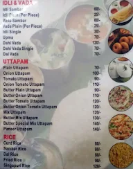 South Indian Food Corner menu 2