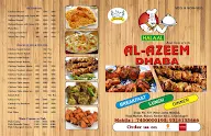 Al-Azeem Dhaba menu 1