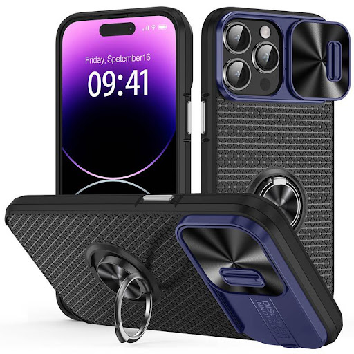 Title 5, Push Window Finger Ring Phone Case offers secur...