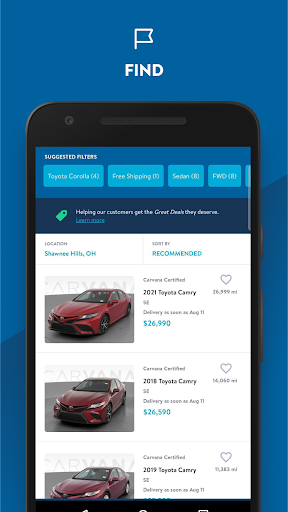 Screenshot Carvana: Buy/Sell Used Cars