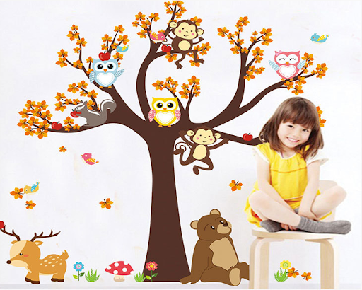 Title 2, Cute Forest Bedroom Living Room Childrens Room...