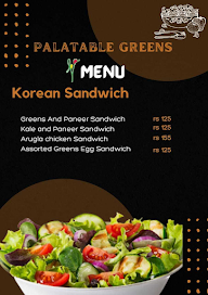 Palatable Greens menu 1