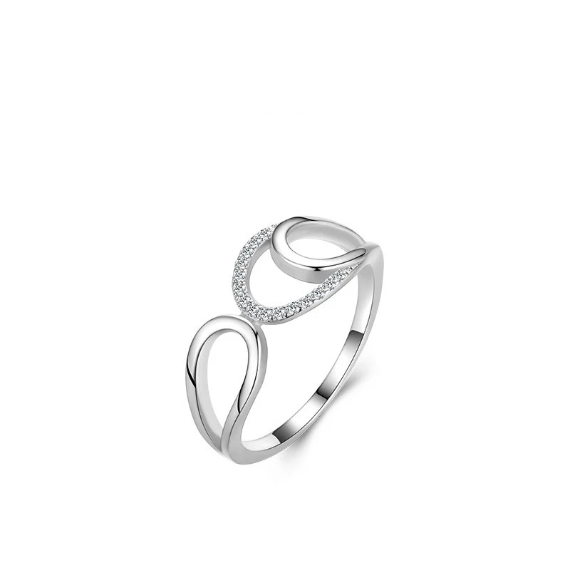 Title 1, Bague Européenne Femme Design Géométrique Simpl...