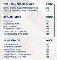 The Momo Shack menu 1