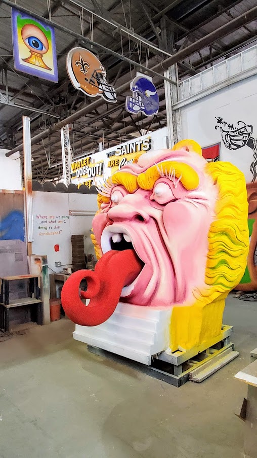 Things to do in New Orleans: Visiting Mardi Gras World. Family friendly, free shuttles can take you here, and a visit will take you 1 - 1.5 hours with multiple float and prop photo ops as well as learning about Mardi Gras