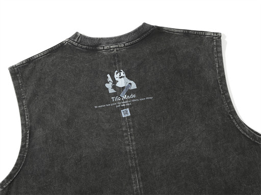 Title 3, Mens Printed Loose Round Neck Vest. Comfortabl...
