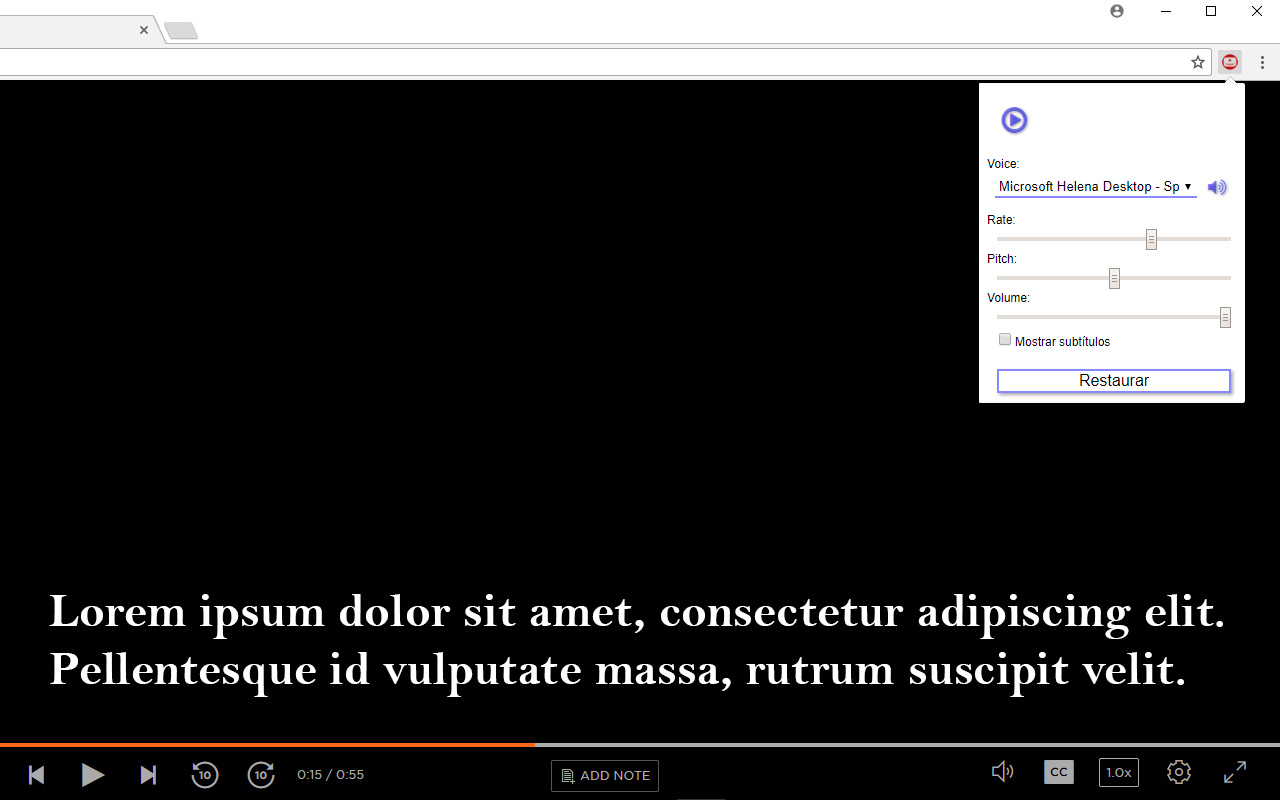 speak subtitles extension Preview image 0