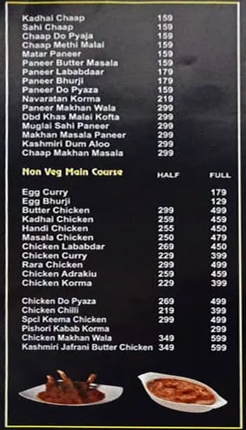 Kakka menu 