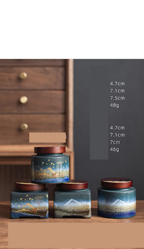 Title 6, Ceramic Portable Moisture Proof Sealed Jar with...