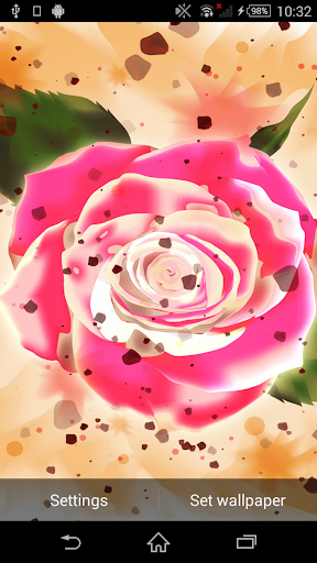 Pink Flowers Live Wallpaper