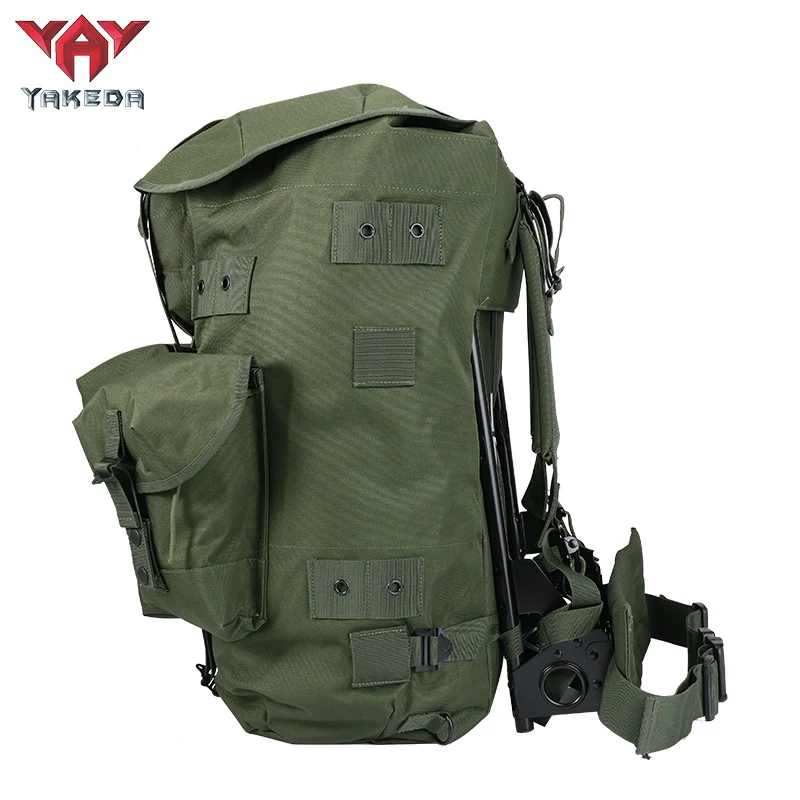 Sac à Dos Tactique avec Cadre en Fer pour Extérieur, Armée, Terrain, Charge Lourde, Entraînement, Marche. Robuste.