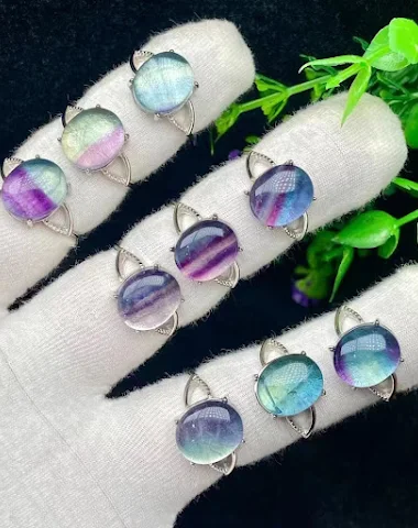 Purple Crystal Ring For Women. Stun - 3