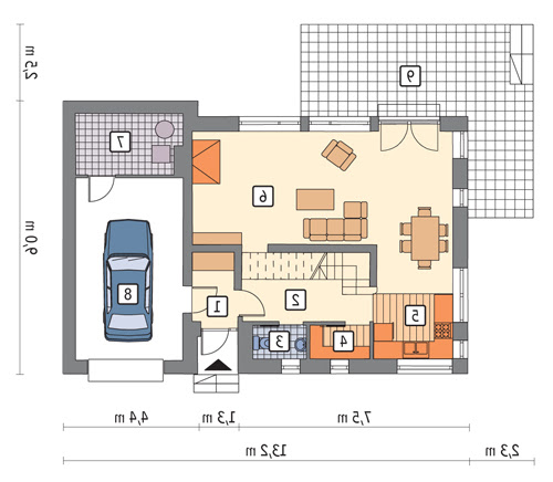 Preferowany - C325 - Rzut parteru