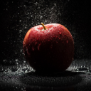 wet apple