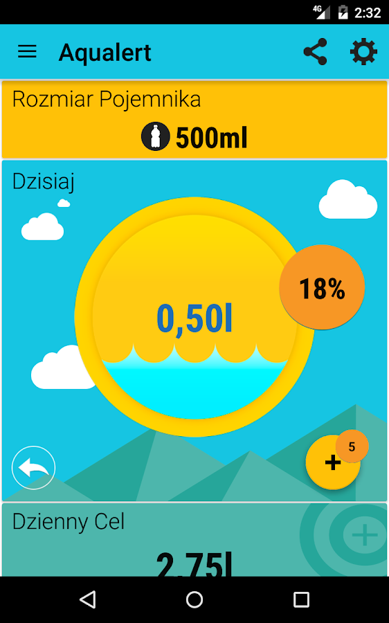   Aqualert: Woda Przypomnienie Wypij Wodę – zrzut ekranu 