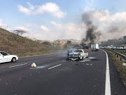 Protesters forced the closure of the busy N2 freeway in the south of Durban as part of violent demonstrations on July 26 2018