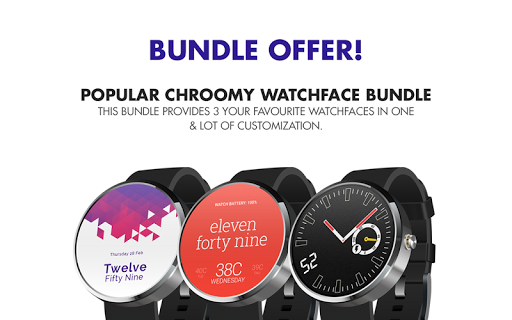 PopulrChroomy WatchFace Bundle