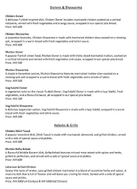 Hummus Cafe menu 1