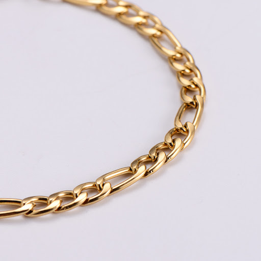 Title 7, Ladies Electroplated 18k Gold 316L Stainless St...
