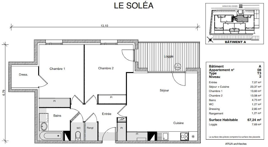 Vente appartement 3 pièces 67 m² à Ramonville-Saint-Agne (31520), 350 500 €