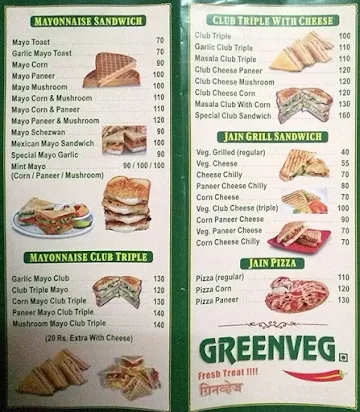 Greenveg menu 