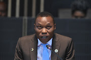 Kabelo Gwamanda of Al-Jama gives his first speech as mayor of Johannesburg during the 16th extraordinary council meetingon Friday. 