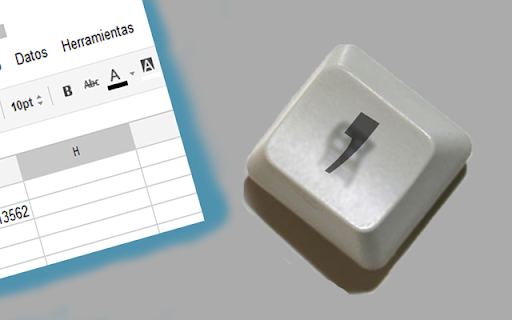 Coma decimal para Hojas de cálculo Google