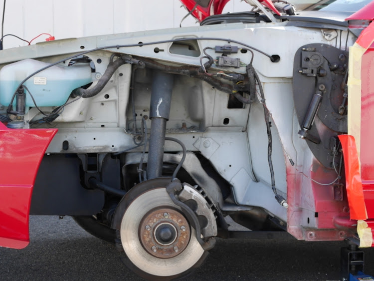 マスタング コンバーチブルのシザードア・フォードマスタング・カスタムカー・車のドア調整・伊万里　伊万里市　佐賀に関するカスタム事例の投稿画像4枚目