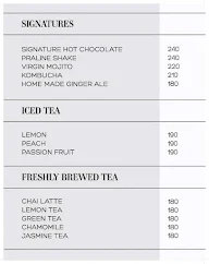 Ground Up Coffee menu 1