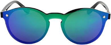 Optic Nerve ONE Roundhouse Polarized Sunglasses: Matte Black with Polarized Smoke Green Mirror Lens alternate image 1