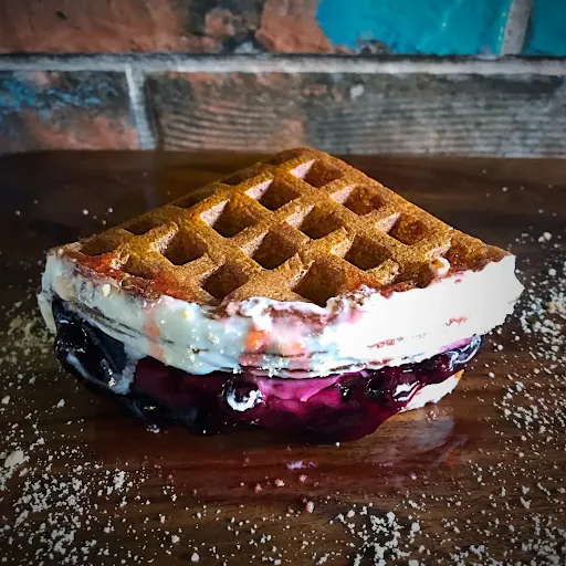 Blueberry Cheesecake Waffwich