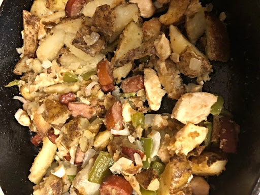 Keilbasa Chicken Potato Veggie Skillet