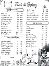 Hot N Spicy menu 1