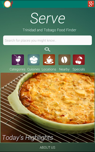 Serve Food Finder