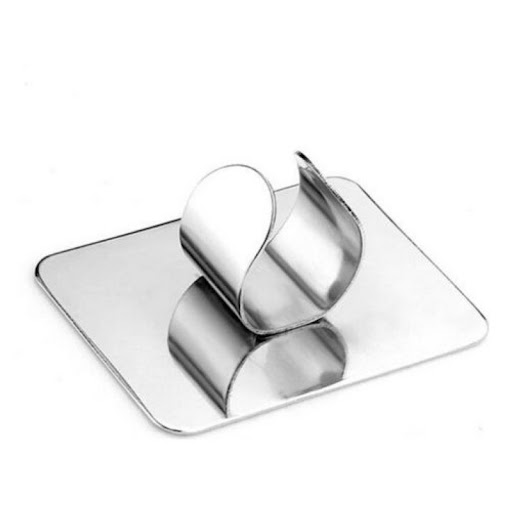 Title 2, Small square makeup palette with a stainless st...