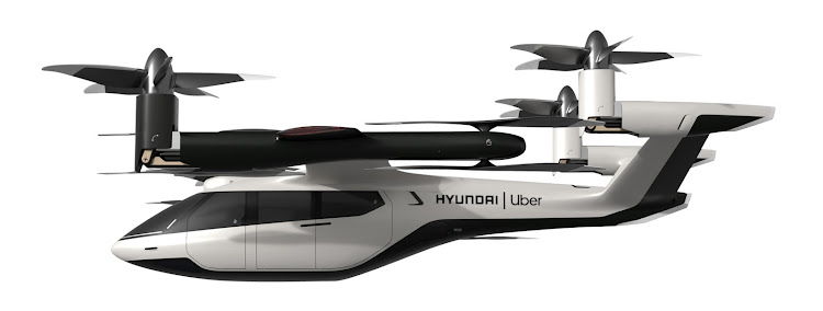 Hyundai unveiled a concept electric aircraft developed with Uber at CES, with the self-flying electric car, named S-A1, designed to carry up to four passengers, with a pilot, and fly on trips of up to 100km.