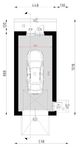 G18 - Rzut garażu