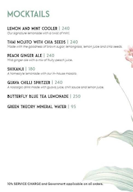 Green Theory Restaurant And Cafe menu 4