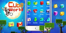 Cube World GO Launcher Themeのおすすめ画像5