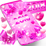 Cover Image of 下载 2018 lovely pink live wallpaper 9.6 APK