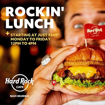 Hard Rock Cafe menu 