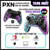 Tay Cầm Chơi Game Bluetooth Pxn 9669 Led Rgb Hỗ Trợ Mọi Thiết Bị Pc, Ios, Android, Playstation, Xbox, Nintendo Switch