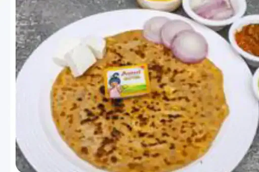 Butter Paneer Onion Paratha