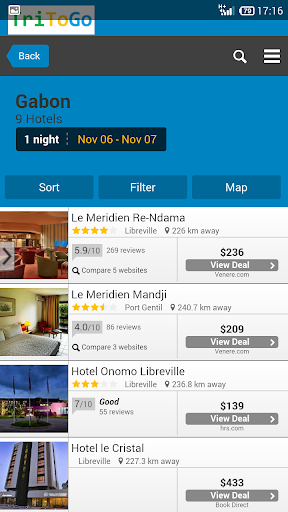 Hotels price Gabon tritogo.com