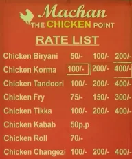 Machan The Chicken Point menu 1